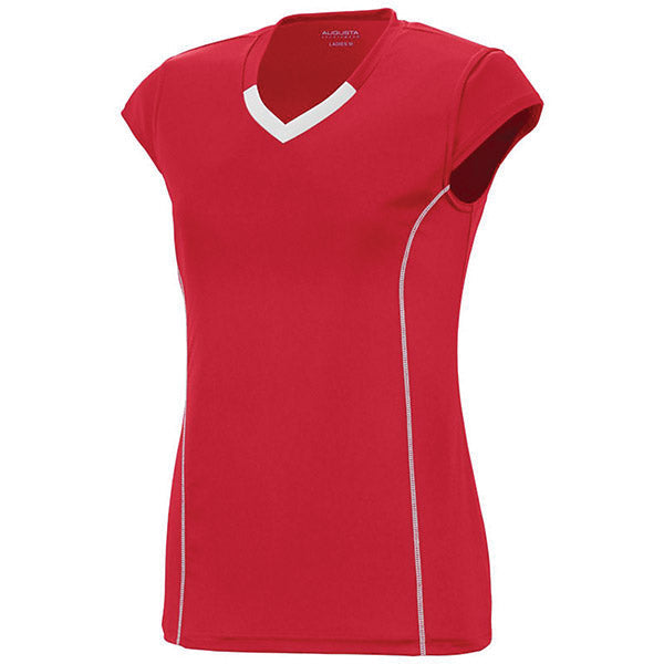 Augusta Blash Short Sleeve Jersey (w) (red) - s