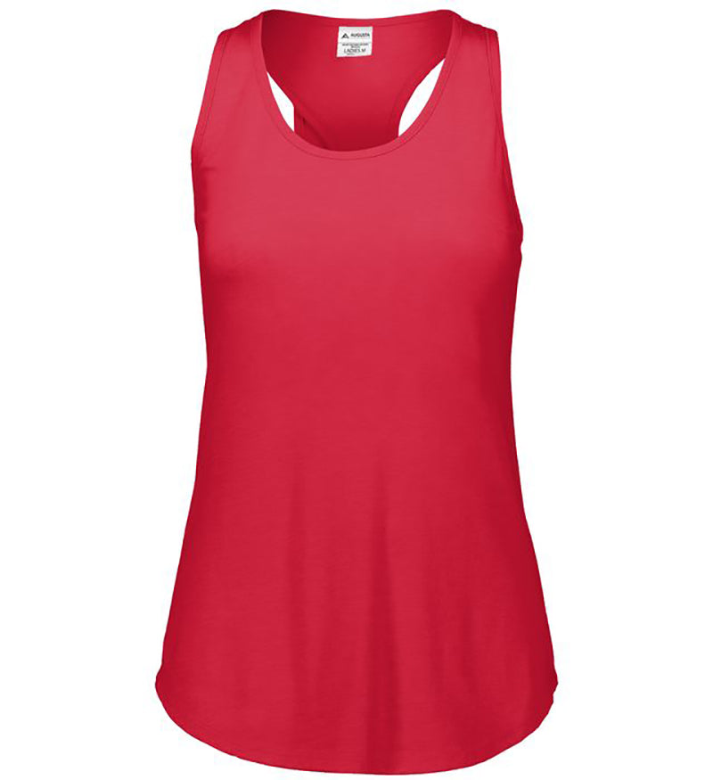 Augusta Lux Tri-blend Tank (w) - Red / s
