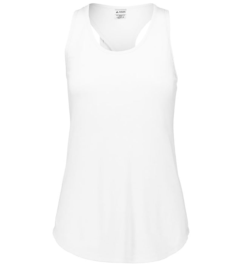 Augusta Lux Tri-blend Tank (w) (white) - Wht / s