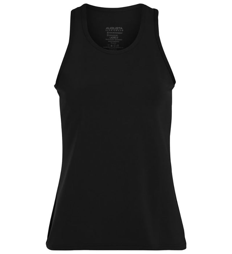 Augusta Poly/spandex Solid Racerback Tank (w) - Blk / s