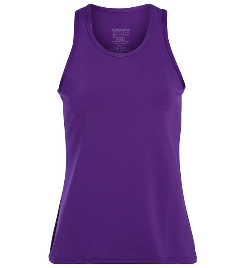 Augusta Poly/spandex Solid Racerback Tank (w) - Pur / s