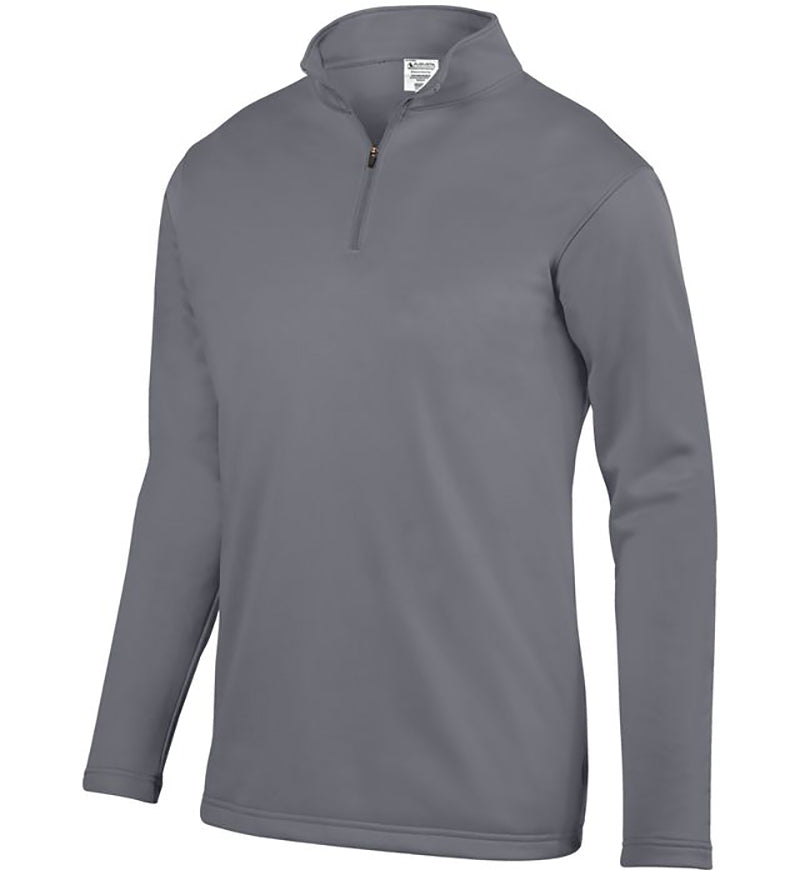 Augusta Wicking Fleece 1/4 Zip Pullover (m) (graphite) - Gry / s