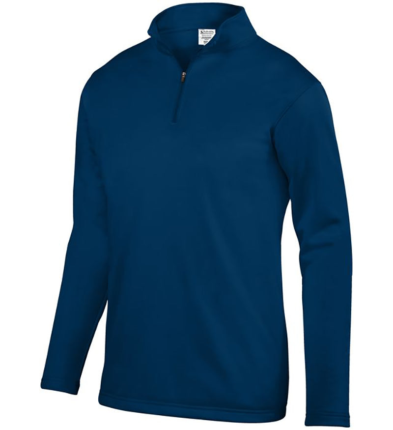 Augusta Wicking Fleece 1/4 Zip Pullover (m) (navy)