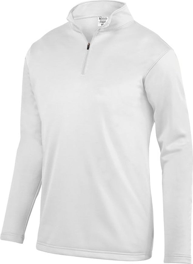 Augusta Wicking Fleece 1/4 Zip Pullover (m) (white)