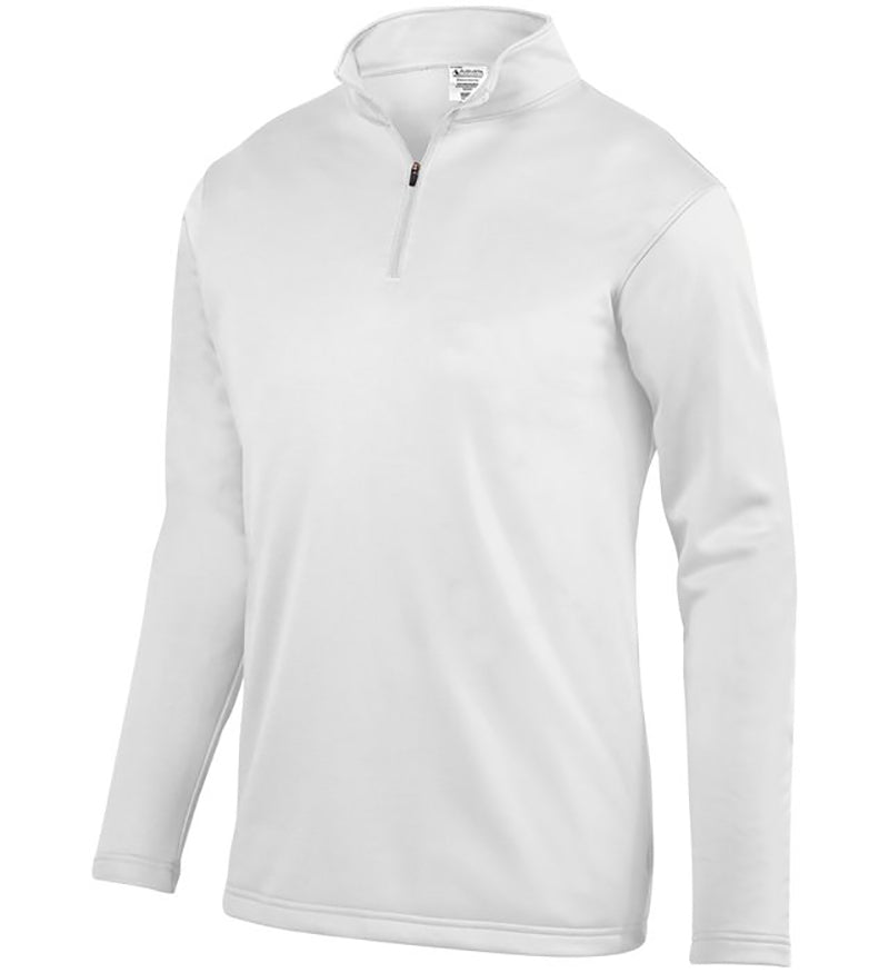 Augusta Wicking Fleece 1/4 Zip Pullover (m) (white) - Wht / s