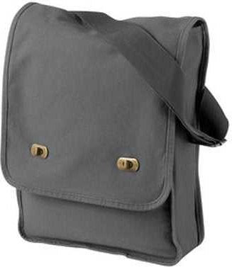 Authentic Pigment 1902 Pigment-dyed Canvas Field Bag - Smoke - Gray
