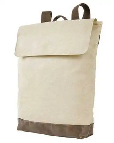 Authentic Pigment Ap1922 Canvas Rucksack - Natural Brown