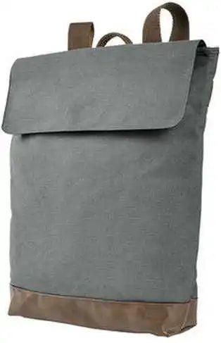 Authentic Pigment Ap1922 Canvas Rucksack - Smoke Brown - Dark Gray