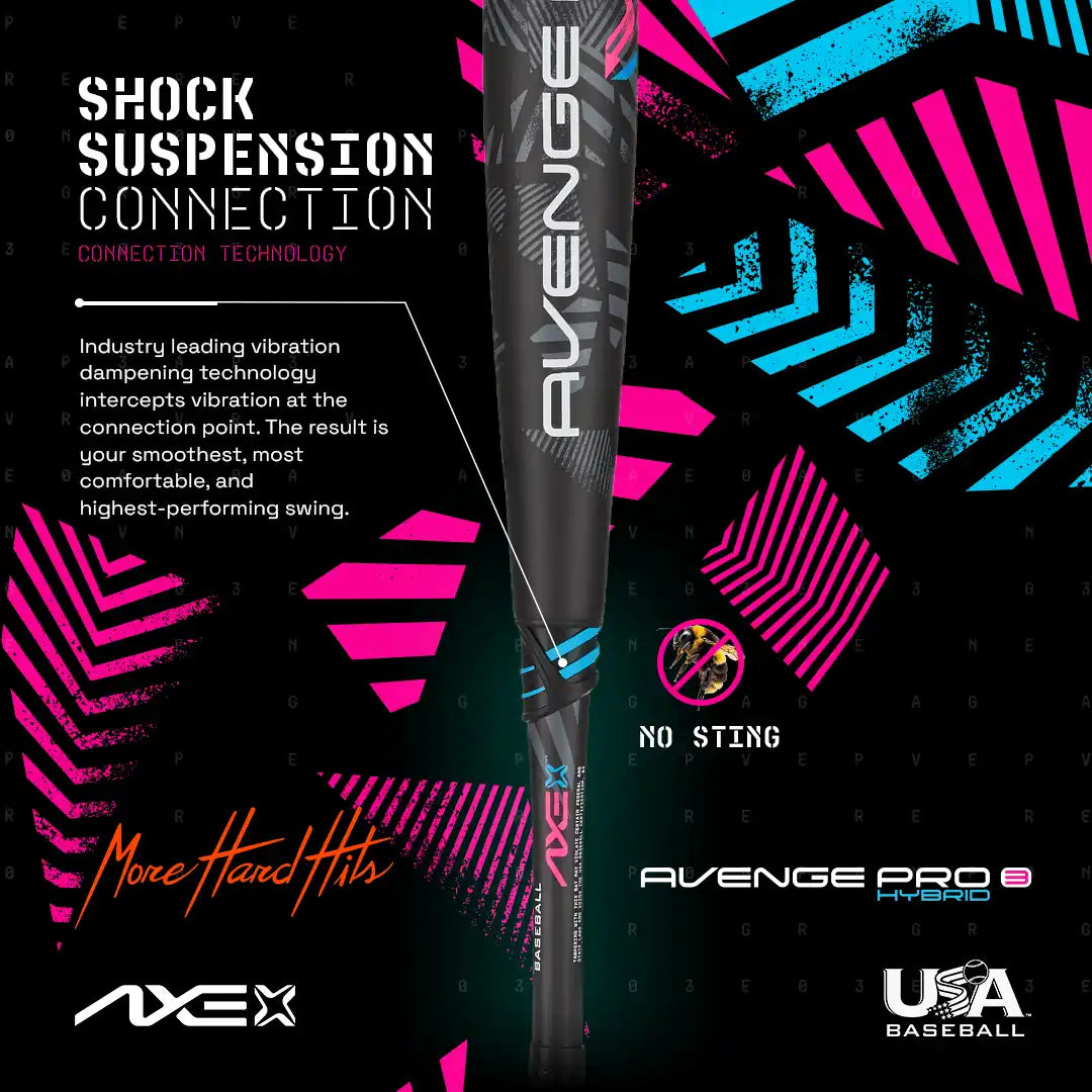 Axe Avenge Pro 3 Hybrid Usa Baseball Bat -5