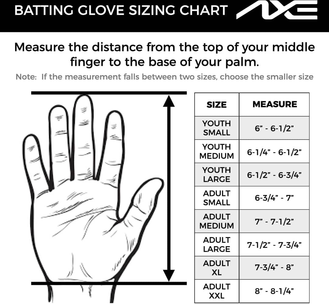 Axe Pro-fit Batting Gloves - Adult Small