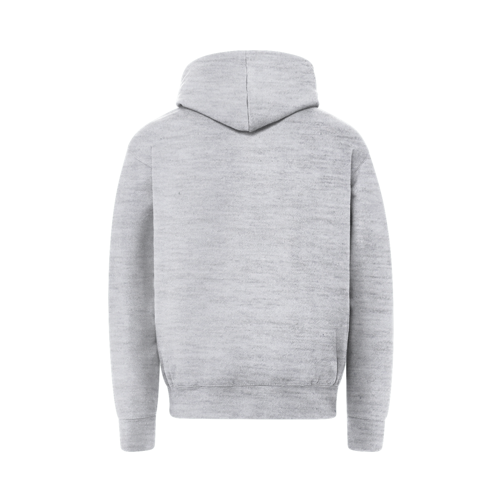 MV Sport PG3000 Peace Goods Fleece Hood - Heather Gray - Back