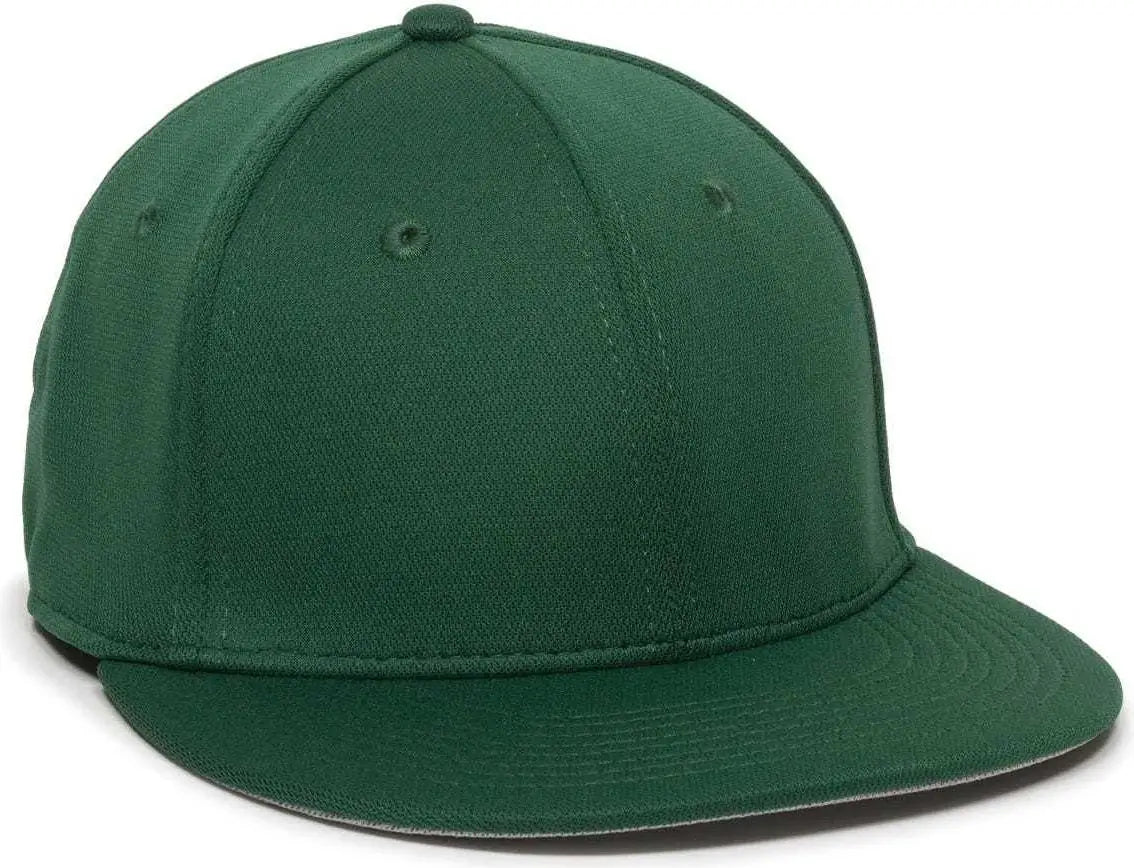 Oc Sports Tgs1930x Proflex Bamboo Charcoal Flat Visor Cap - Dark Green - Forest / 6 3/8’’ - 3/4’’