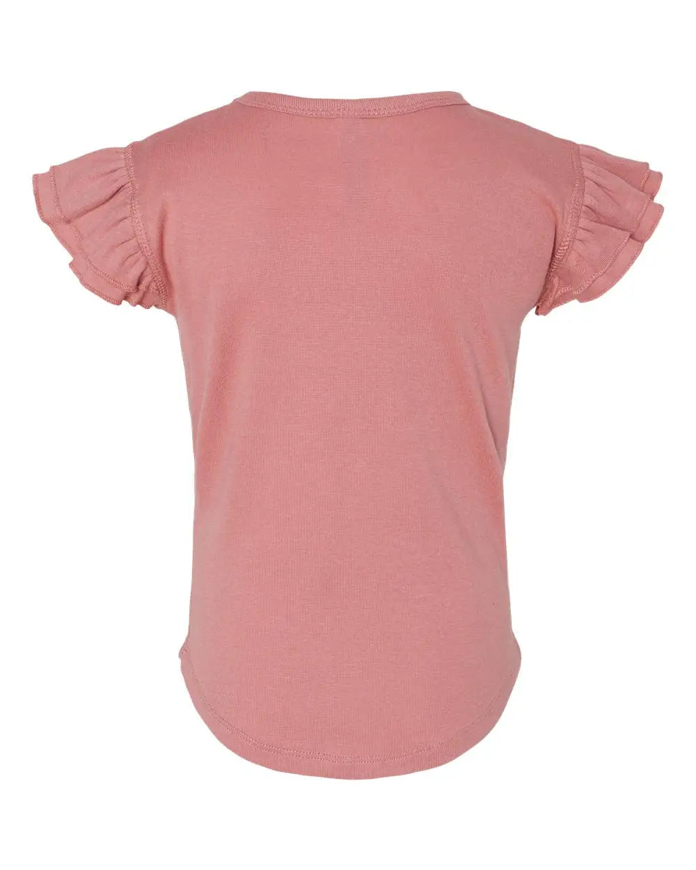 Rabbit Skins 3339la Toddler Flutter Sleeve Tee - 3339 - Mauvelous - 4t