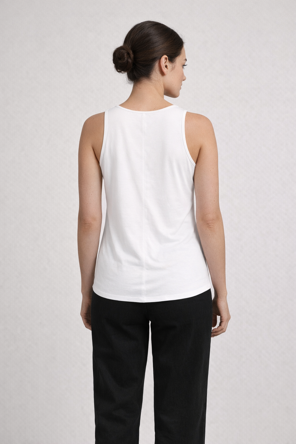 White PARIS FLOWY TANK
