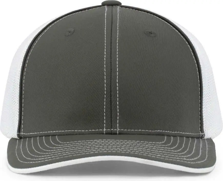 Pacific Headwear 404m Trucker Flexfit Cap - Graphite White - Dark Gray / 6 1/2’’ - 7’’