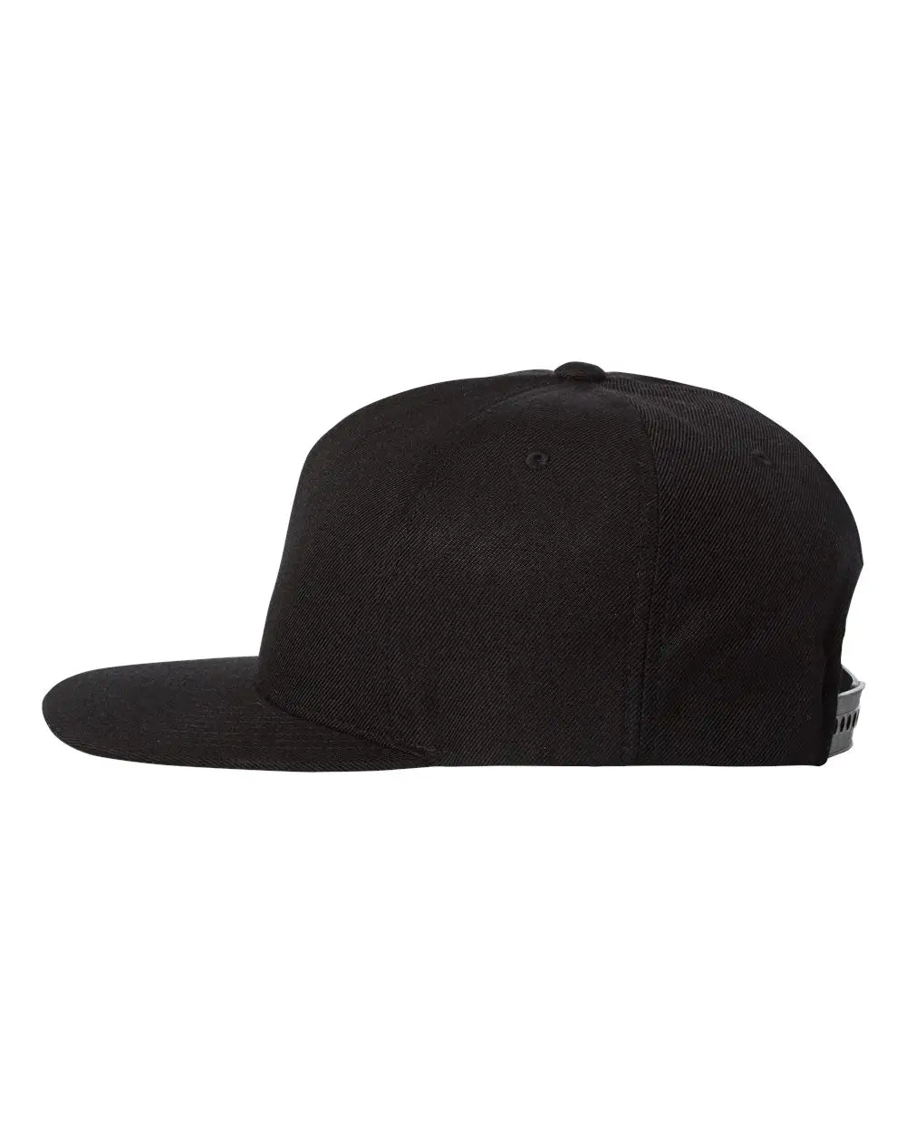 Yp Classics 5089m Premium Five-panel Snapback Cap - Black - one Size Fits Most