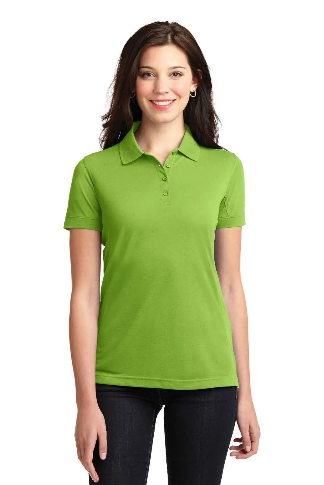 Port Authority L567 Ladies 5-in-1 Performance Pique Polo - Green Oasis
