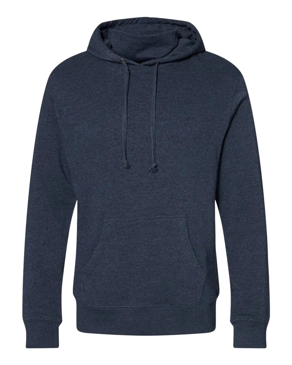 J. America 8879j Gaiter Fleece Hooded Sweatshirt - 8879 - True Navy Heather - Adult Xs
