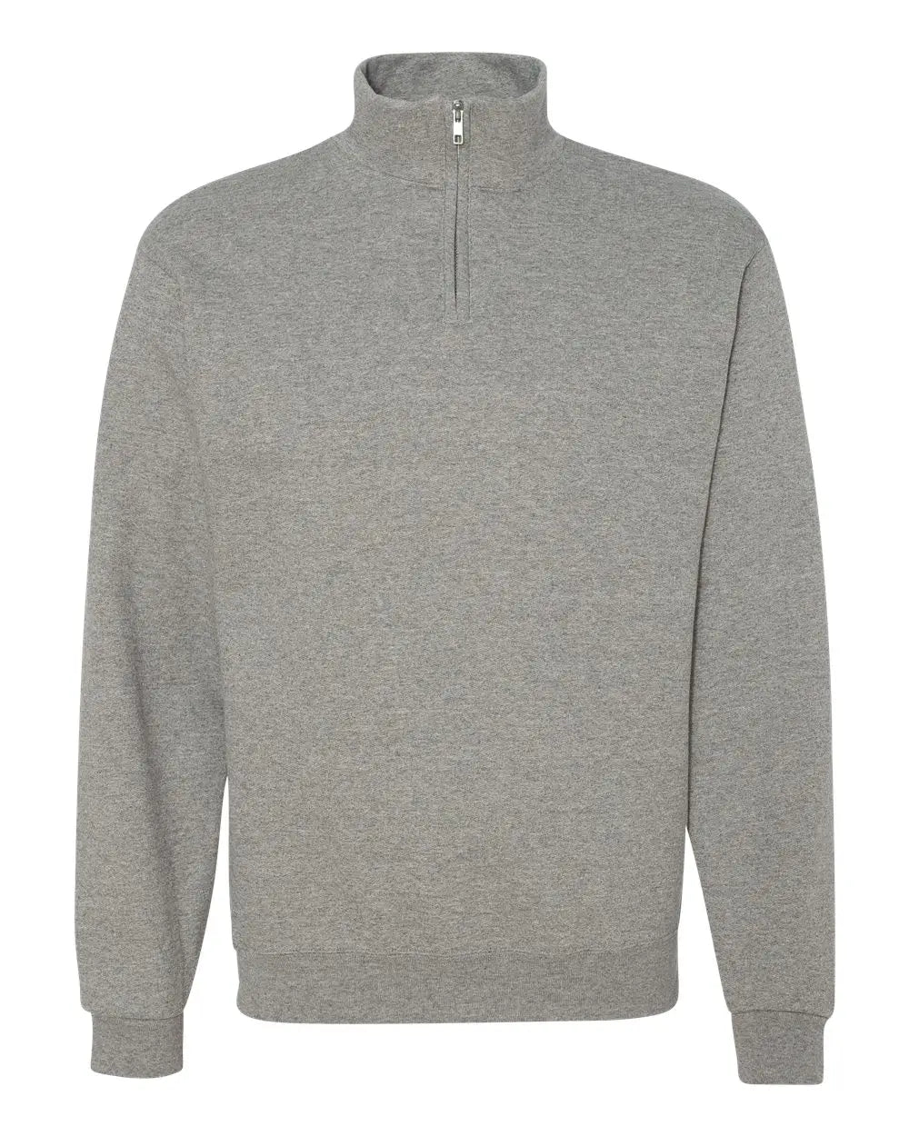 Jerzees 995mr Nublend® Cadet Collar Quarter-zip Sweatshirt - Oxford - Light Gray / s