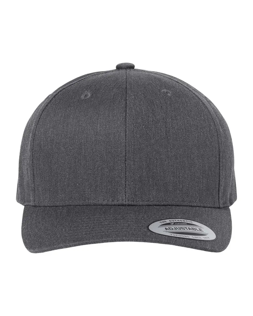 Yp Classics 6389 Cvc Snapback Cap - Dark Heather Gray - one Size Fits Most