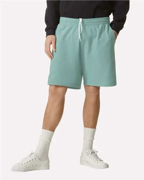 American Apparel 2pq Pique Unisex Gym Shorts - Arctic