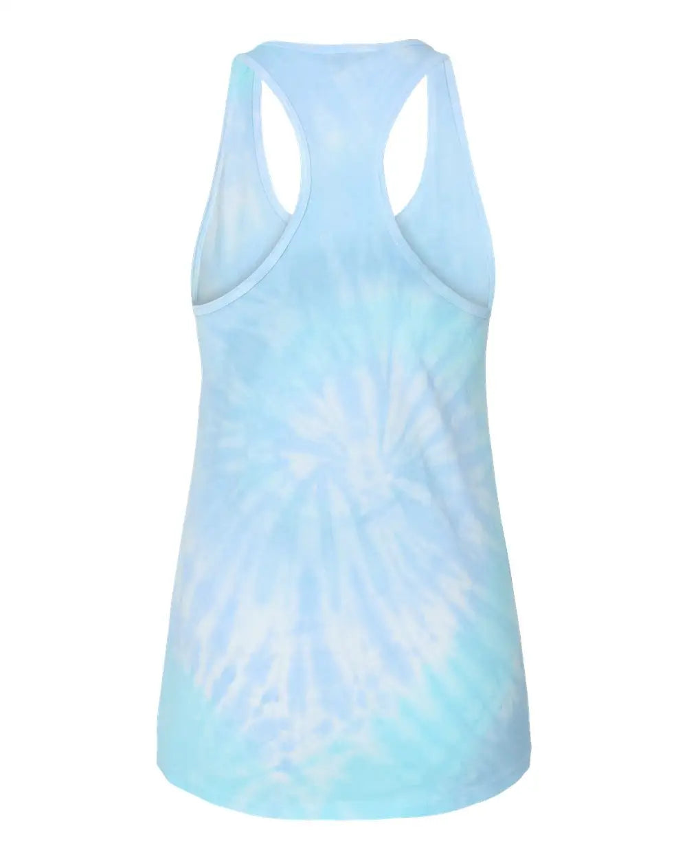 Colortone 3400co Women’s Tie-dyed Racerback Tank Top - 3400 - Lagoon - Ladies Xs