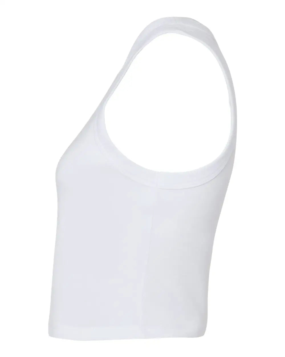 Bella + Canvas 1019 Women’s Micro Rib Racer Tank - Solid White Blend