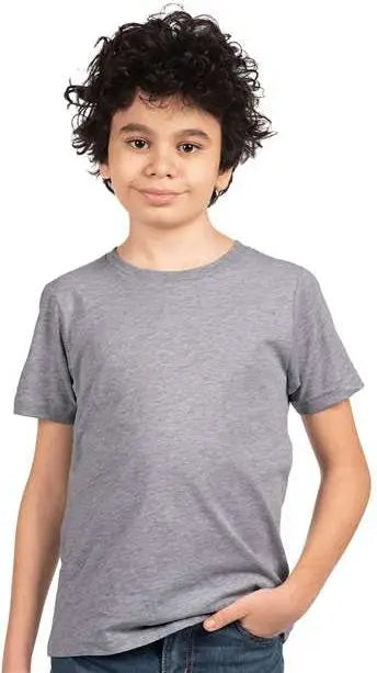 Next Level 3310 Youth Cotton T-shirt - Heather Gray