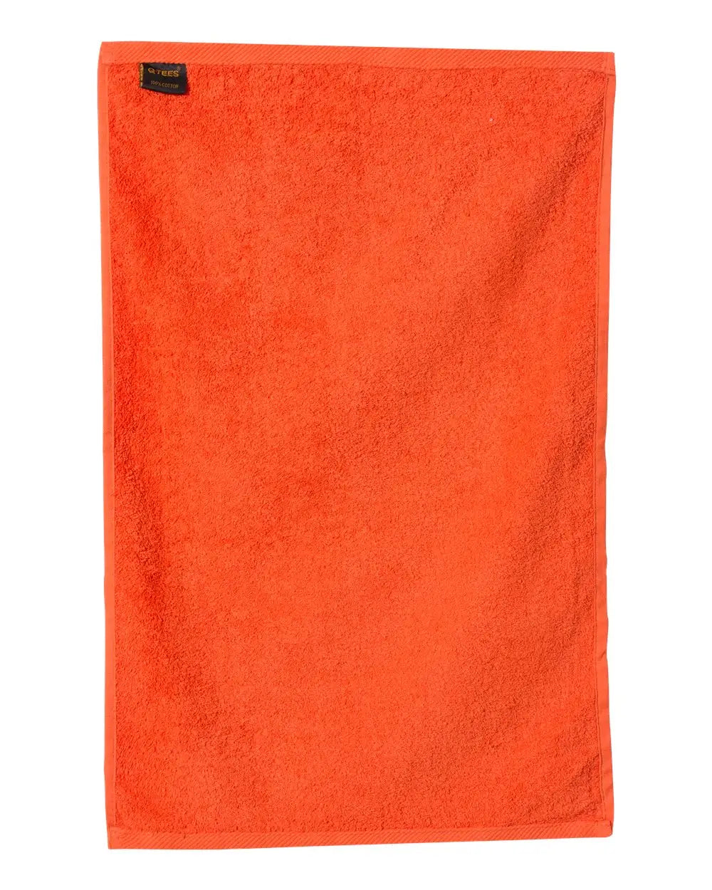 Q-tees T200 Hemmed Hand Towel - Orange - Forest / one Size Fits Most