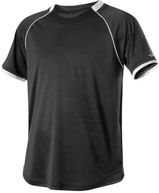 Alleson Athletic 508c1 Adult Baseball Jersey - Black White