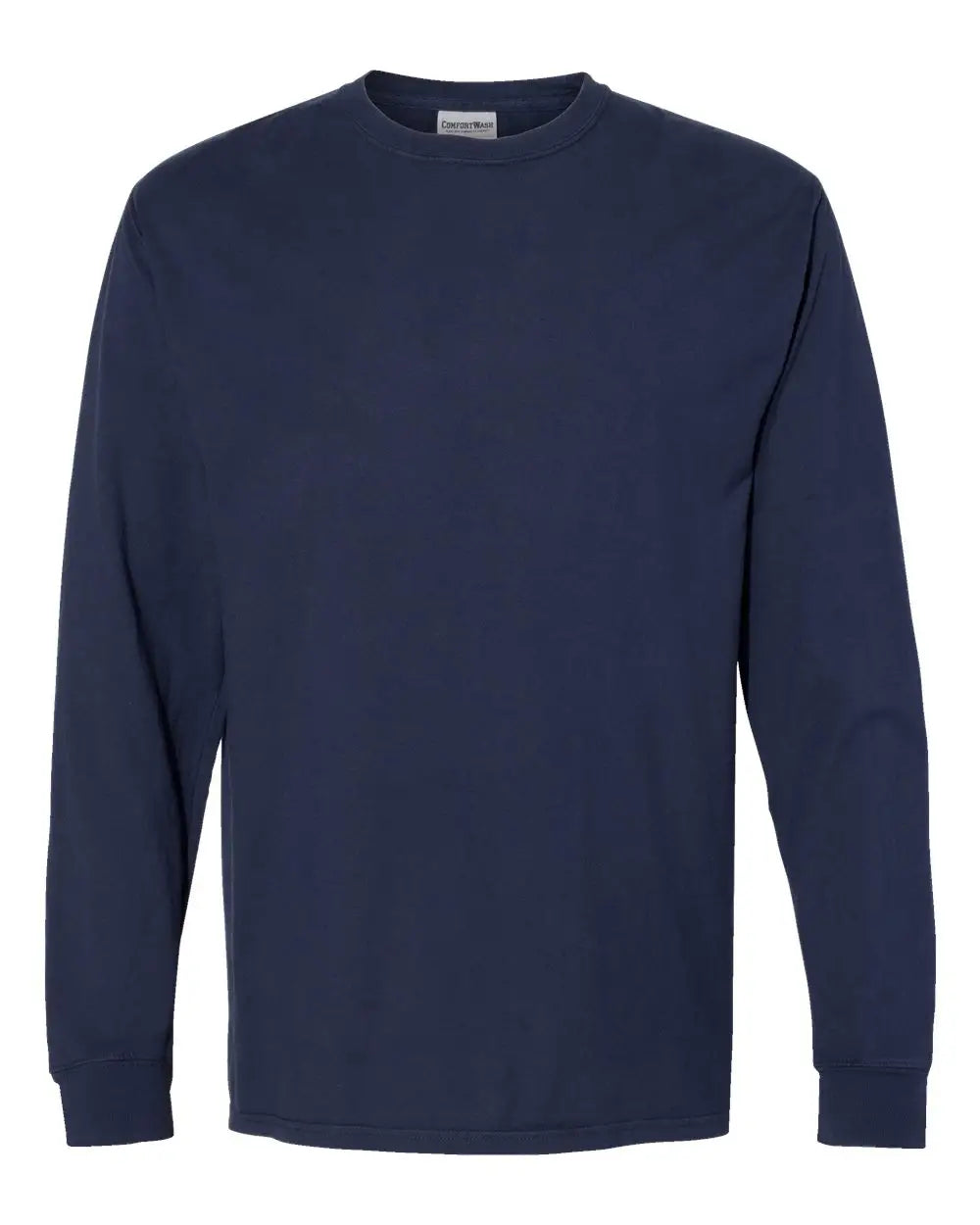 Comfortwash by Hanes Gdh200 Garment-dyed Long Sleeve T-shirt - Navy - s