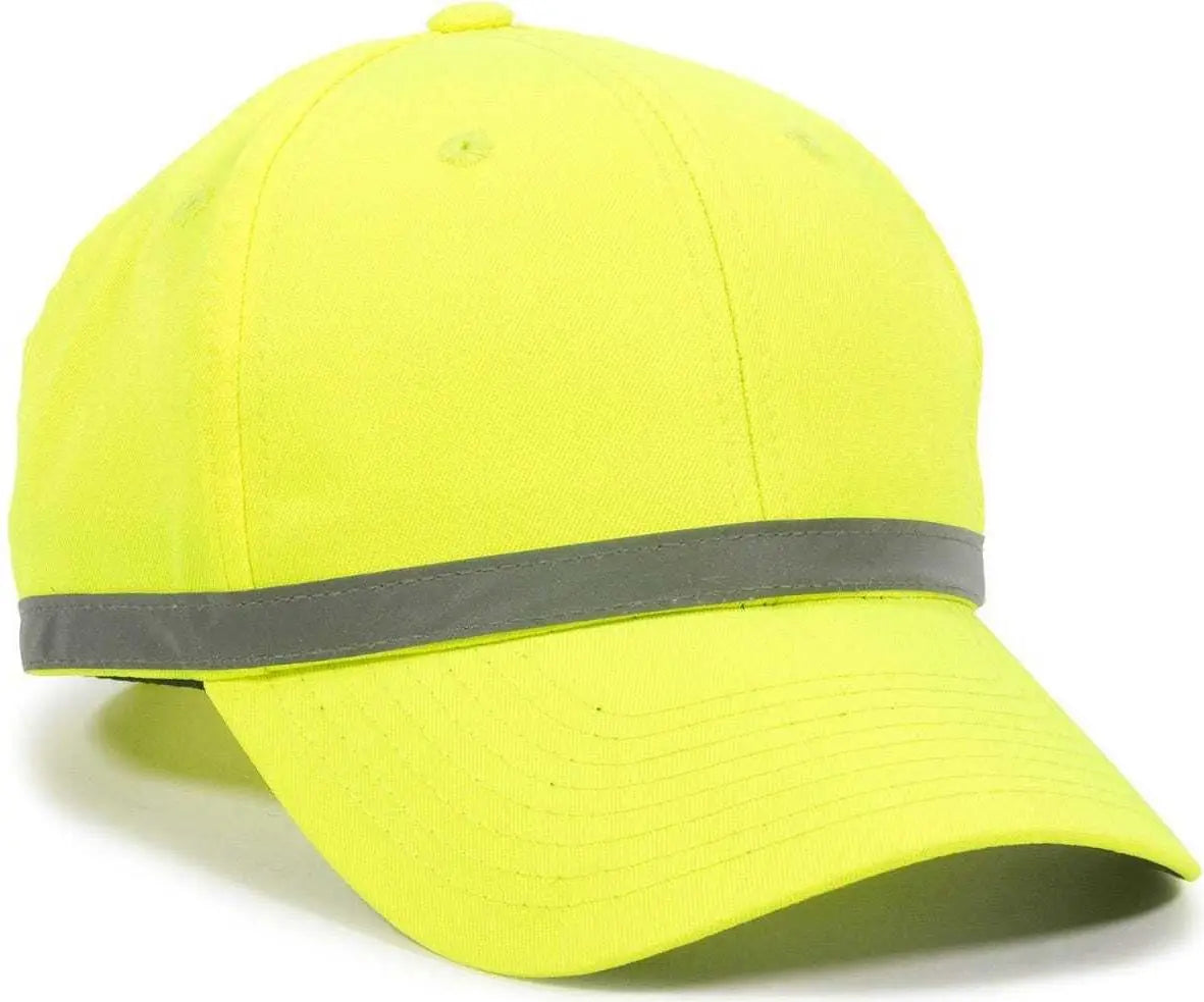 Oc Sports Ansi-100 Adjustable Cap - Safety Yellow - 6 7/8’’ - 7 1/2’’