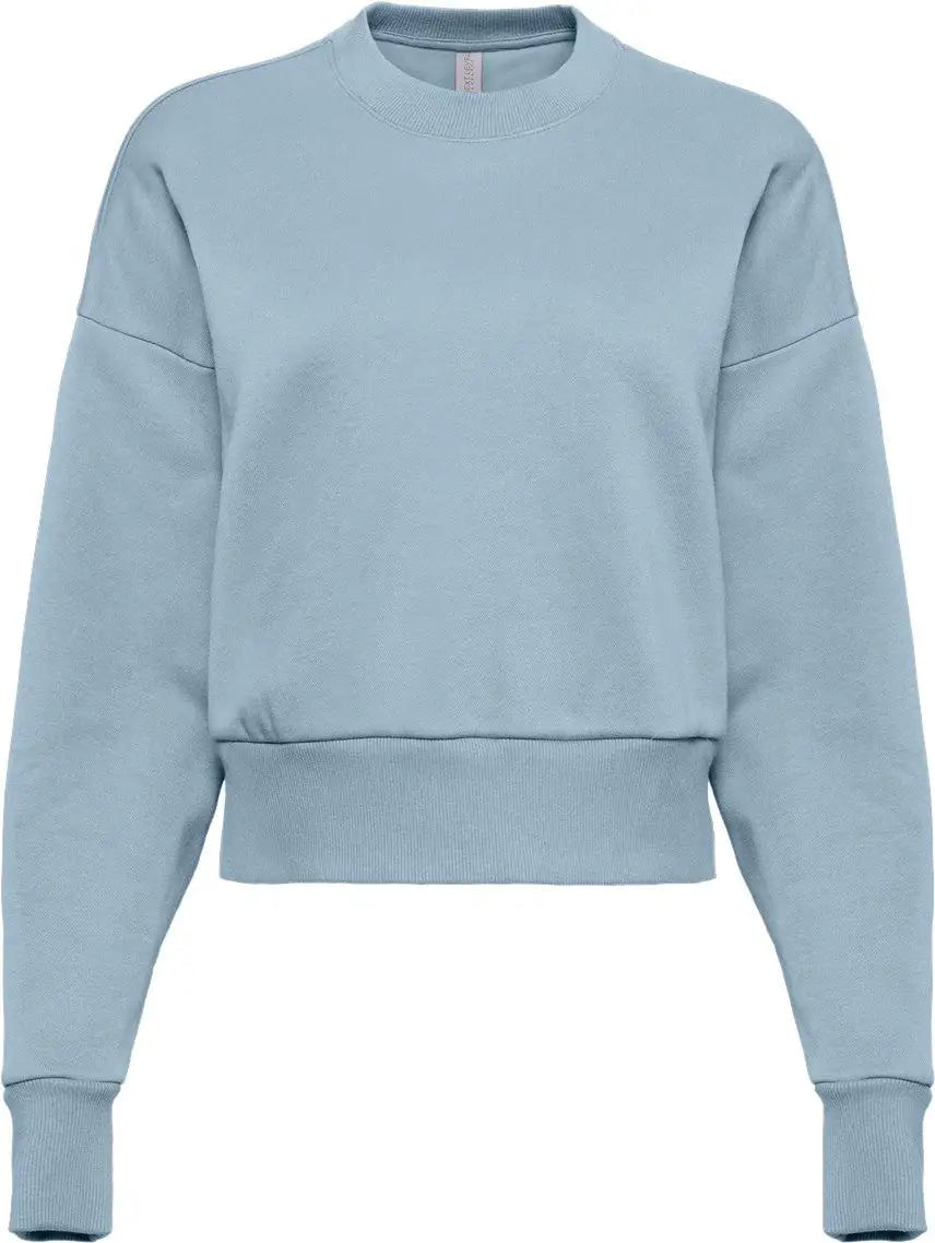 Next Level 9087 Women’s Heavyweight Sweatshirt - Stonewash Denim - Blue / Ladies Xs