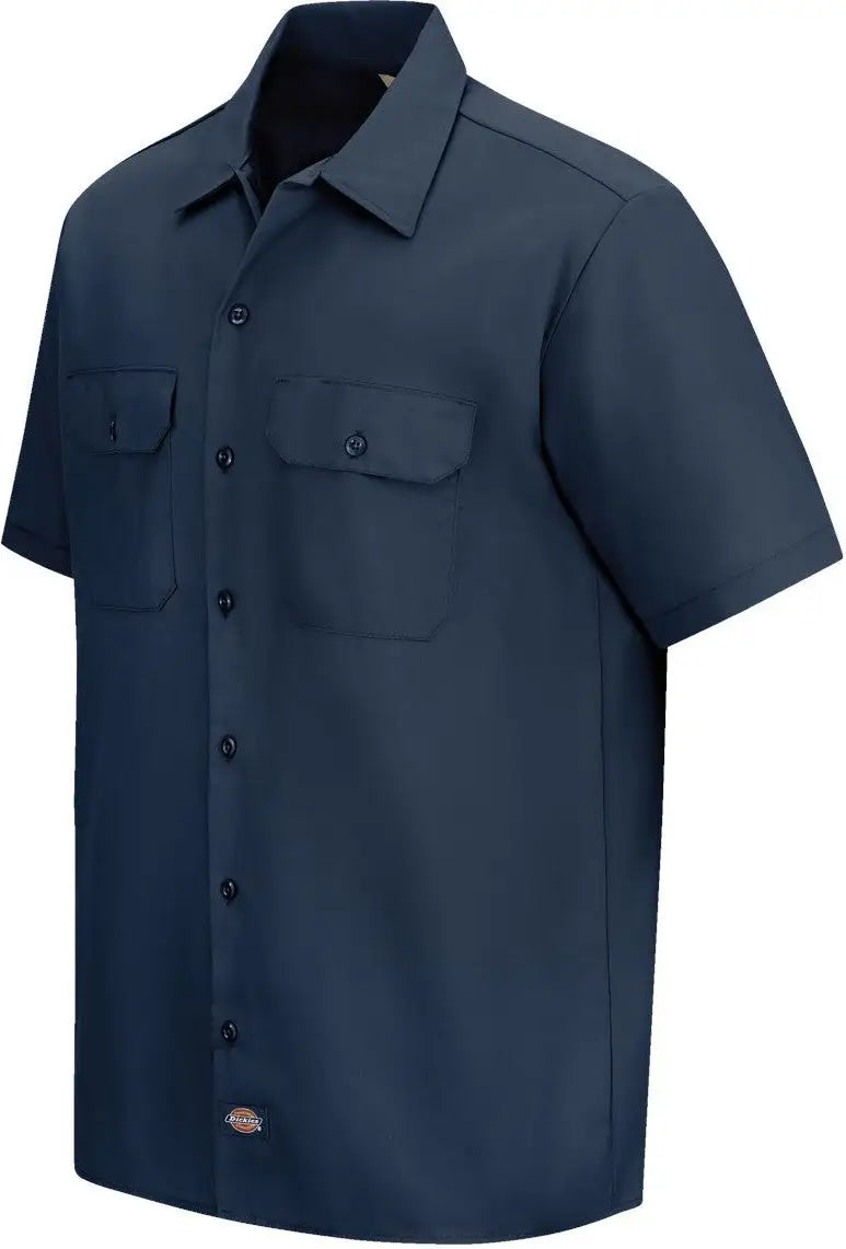 Dickies 2574 Short Sleeve Work Shirt - Navy