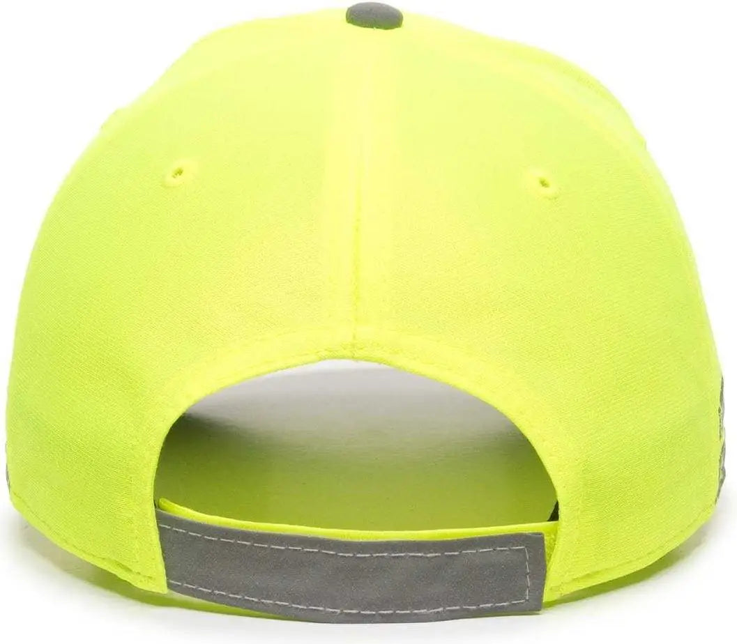Oc Sports Saf-201 Adjustable Cap - Safety Yellow - 6 7/8’’ - 7 1/2’’