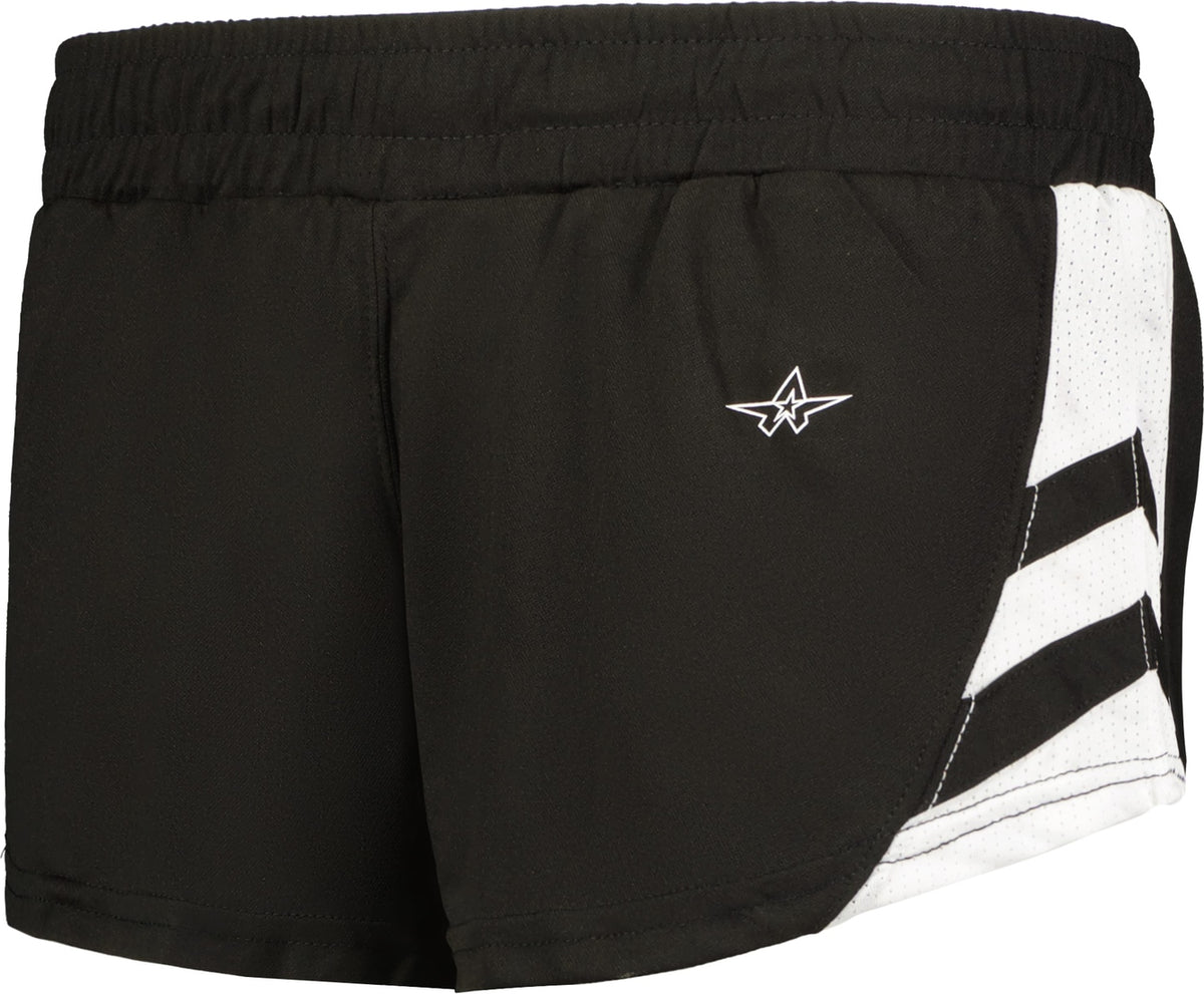 BA BLACK/WHITE LADIES MEDAL TRACK SHORT