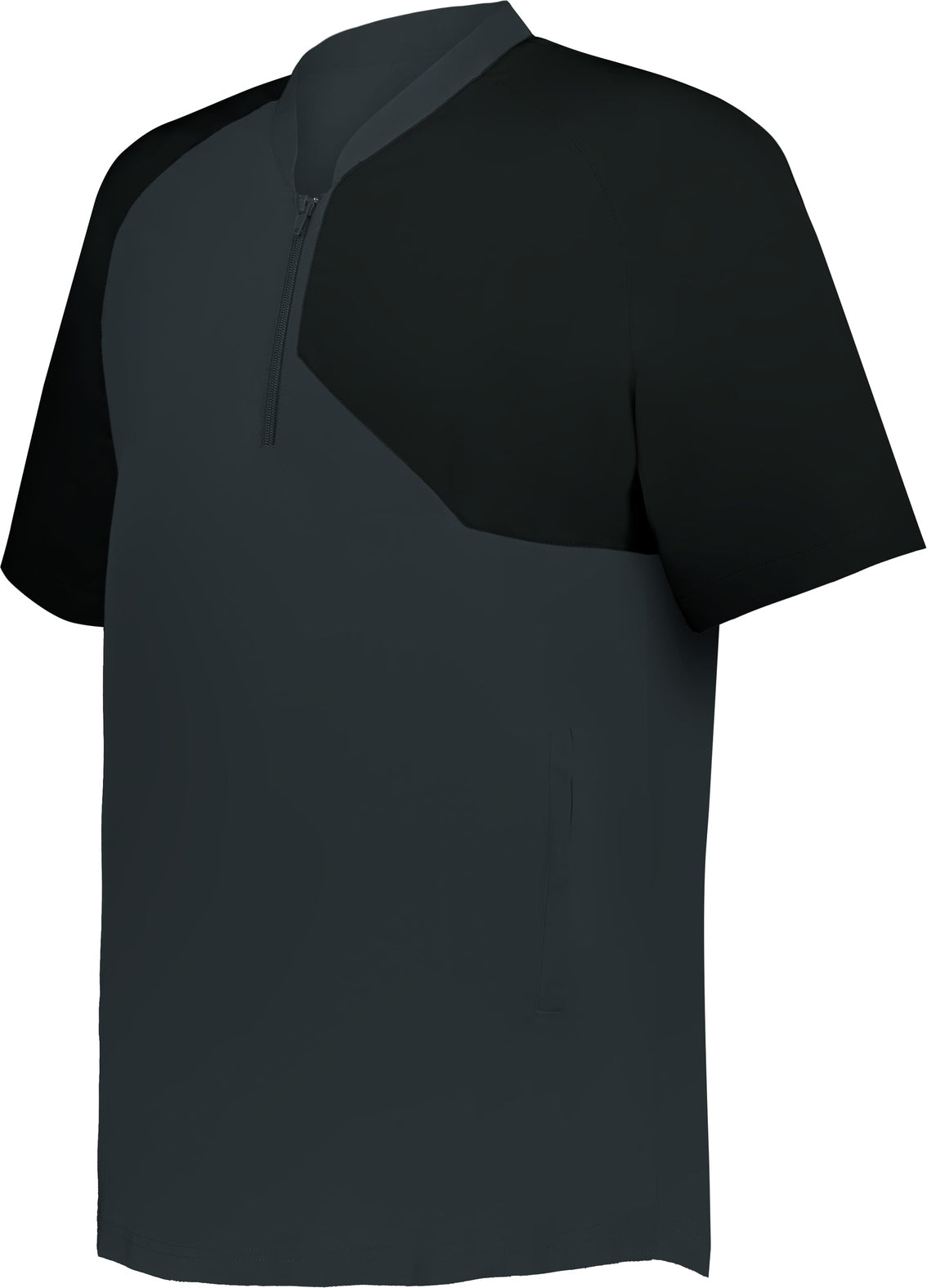 BA CHARCOAL SOLID/BLACK YOUTH BASEBALL BATTER LS JACKE