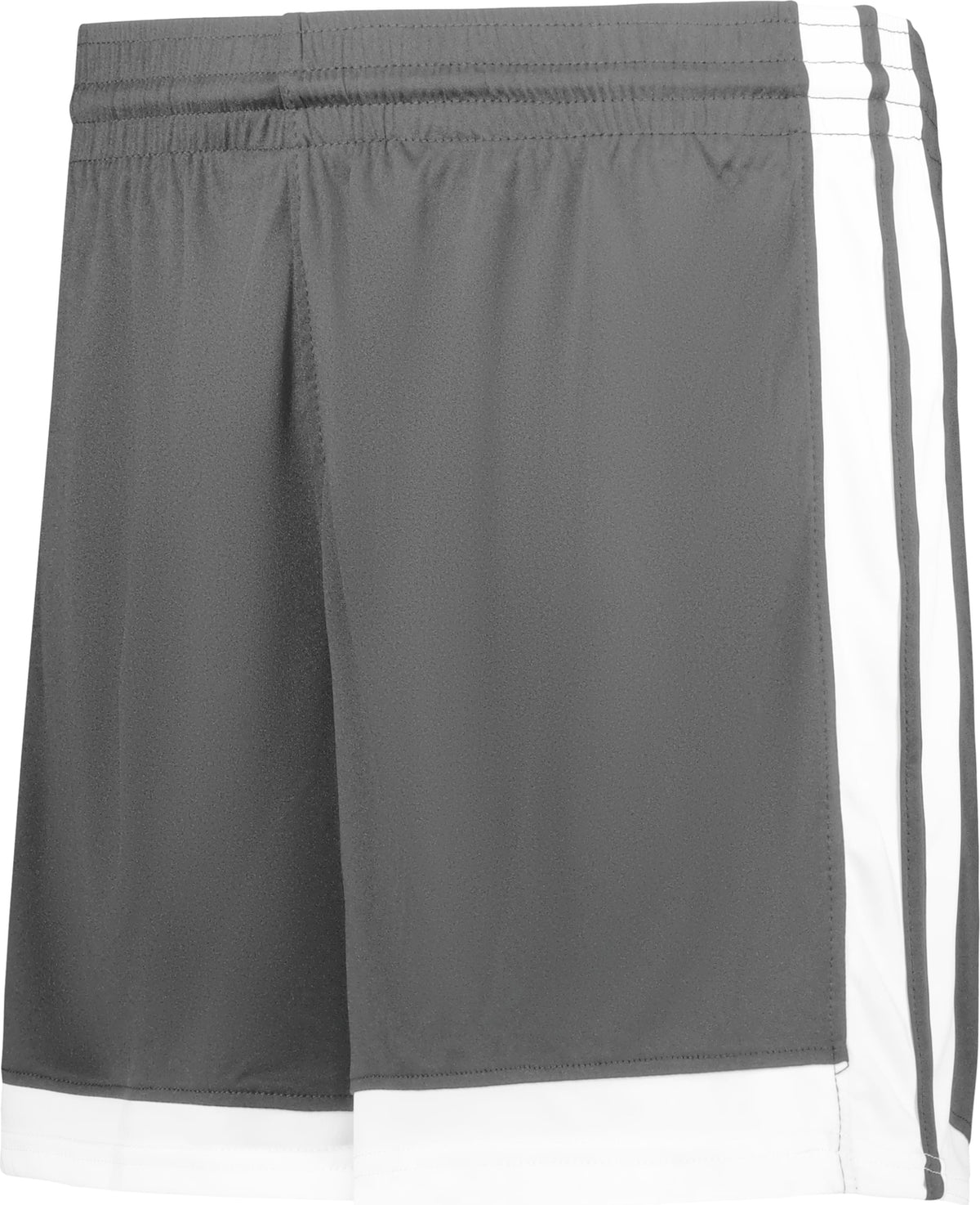 BA CHARCOAL SOLID/WHITE BASKETBALL SHORTS
