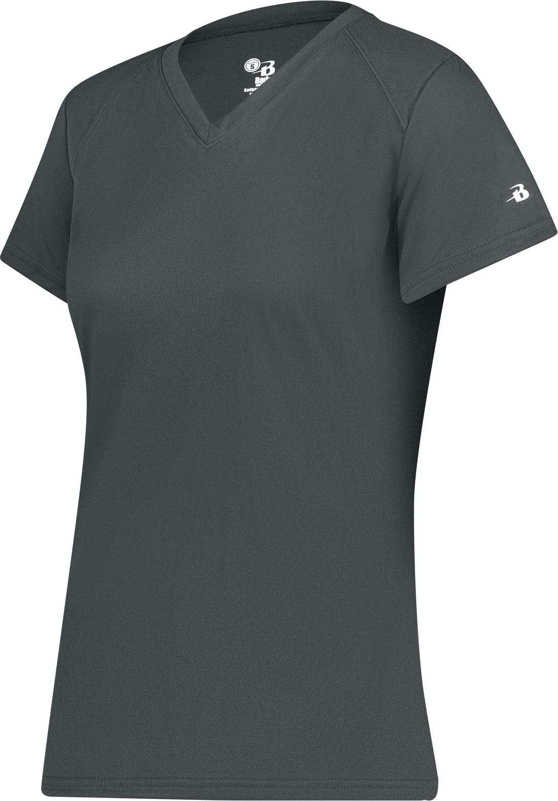 BA GRAPHITE LADIES B-CORE V-NECK TEE