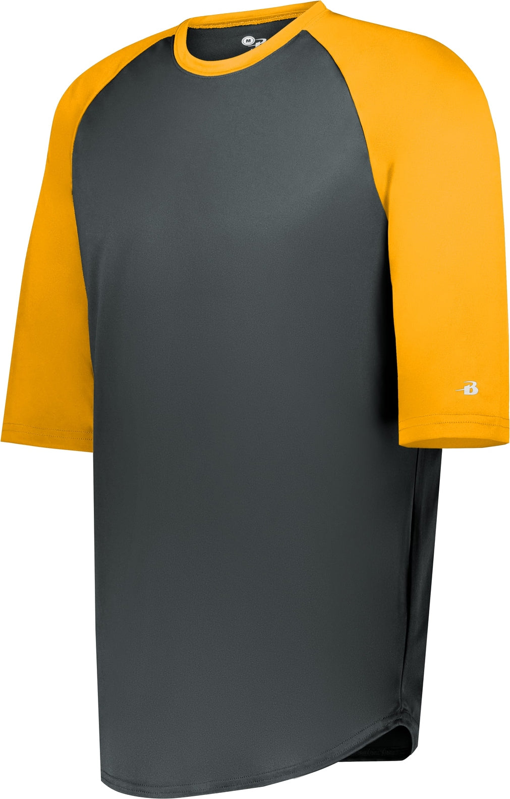 BA GRAPHITE/GOLD B-BASEBALL TEE