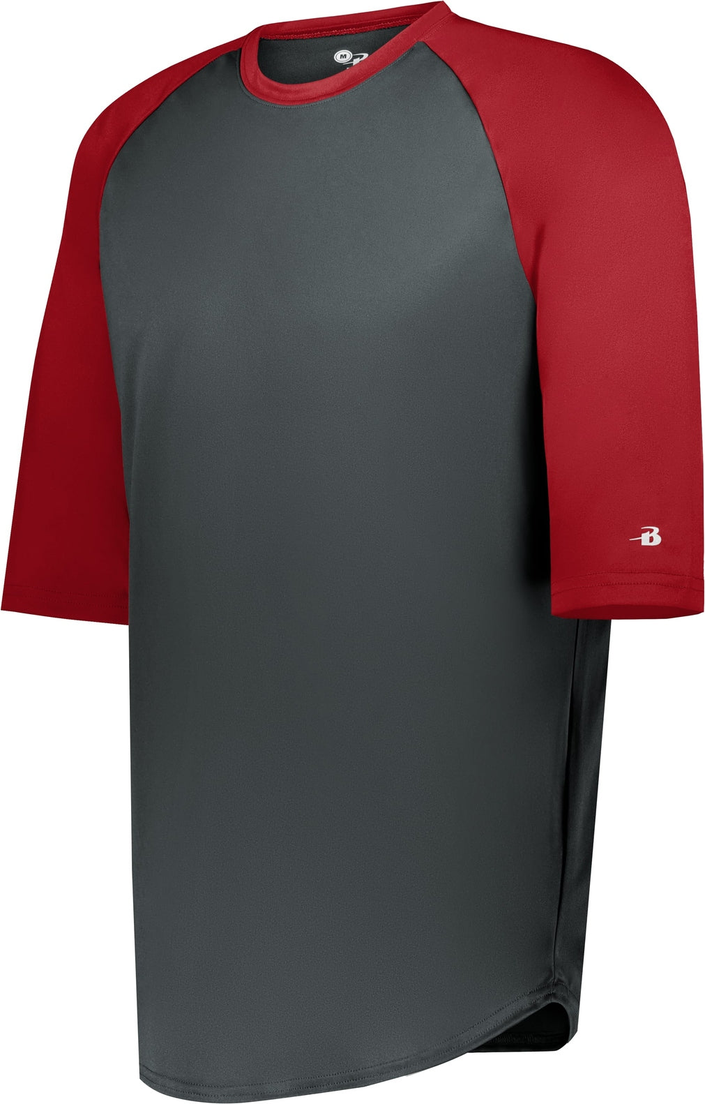 BA GRAPHITE/RED B-BASEBALL TEE