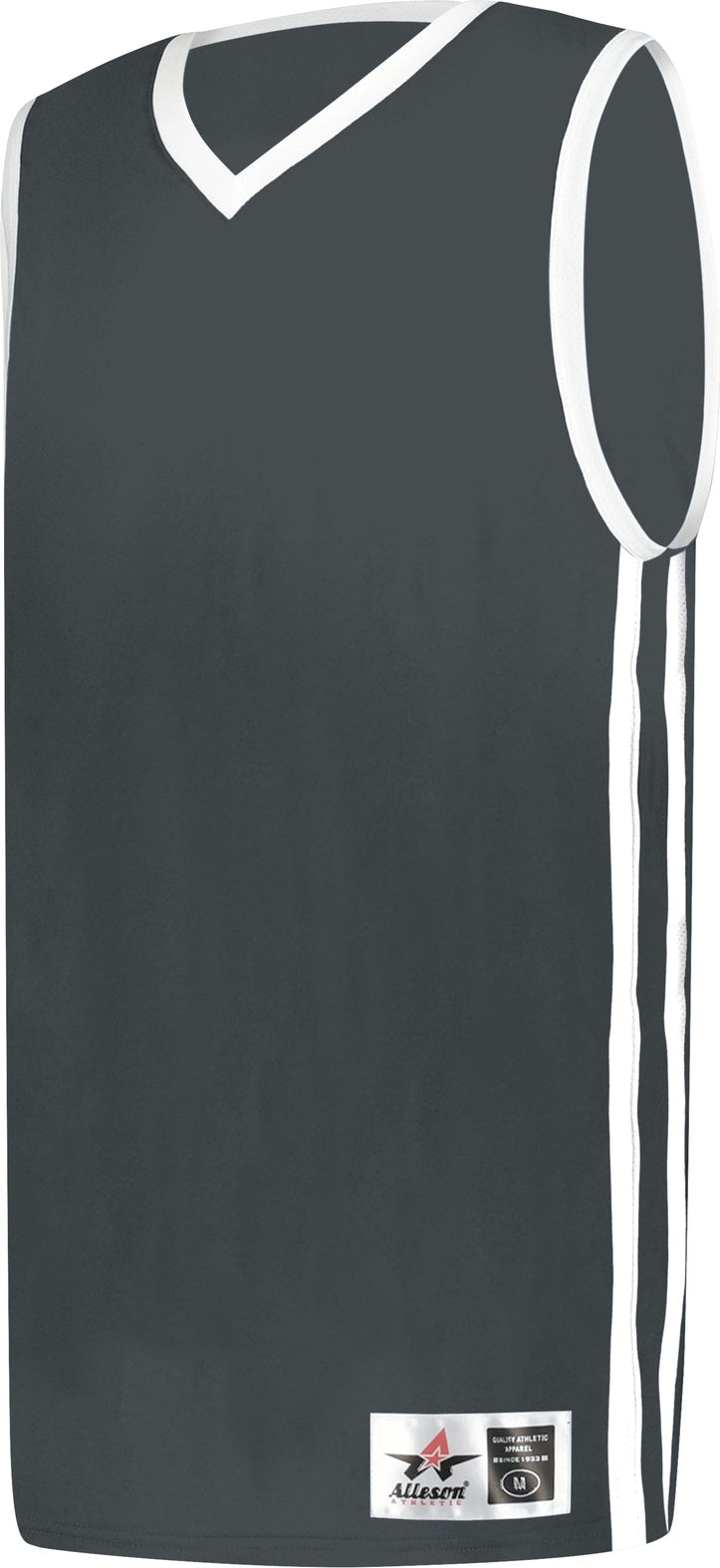 BA GRAPHITE/WHITE BASKETBALL JERSEY
