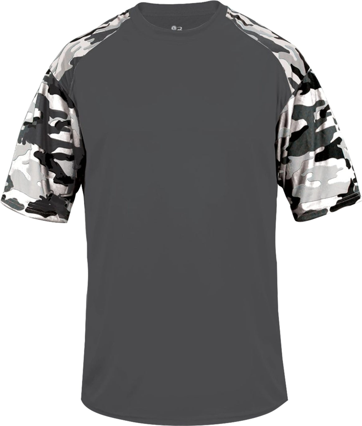 BA GRAPHITE/WHITE CAMO YOUTH CAMO SPORT TEE