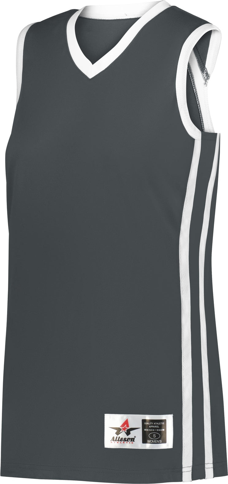 BA GRAPHITE/WHITE LADIES BASKETBALL JERSEY