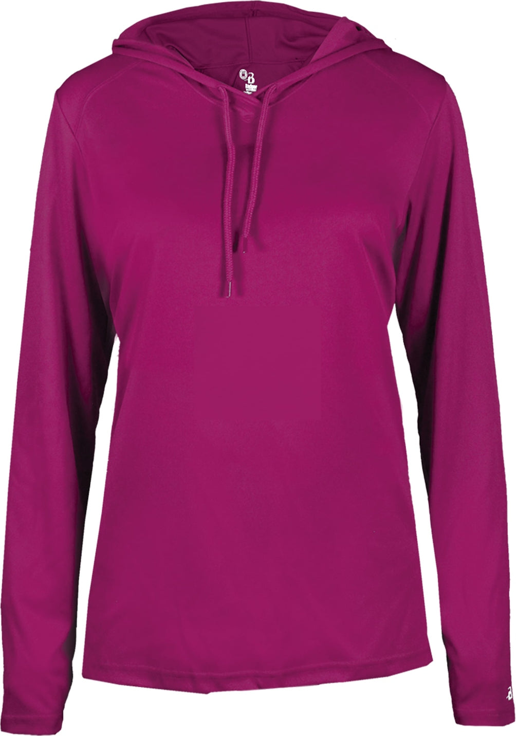 BA HOT PINK LADIES B-CORE L/S HOOD TEE