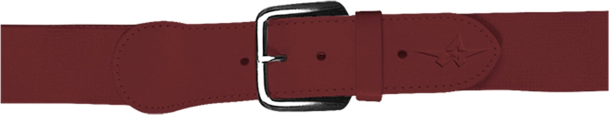 BA LIGHT MAROON YOUTH BASEBALL BELT