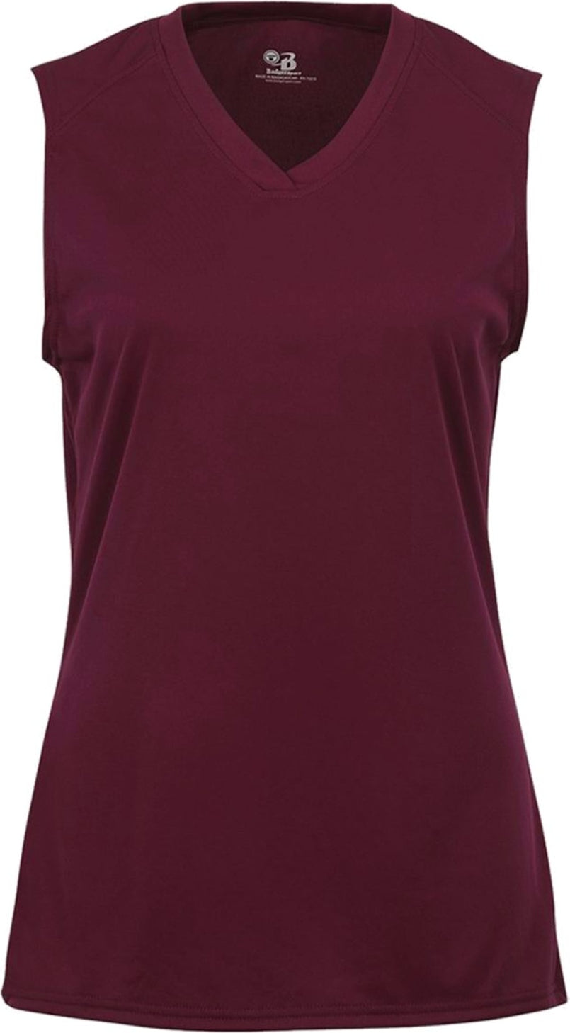 BA MAROON LADIES B-CORE SLEEVELESS TANK