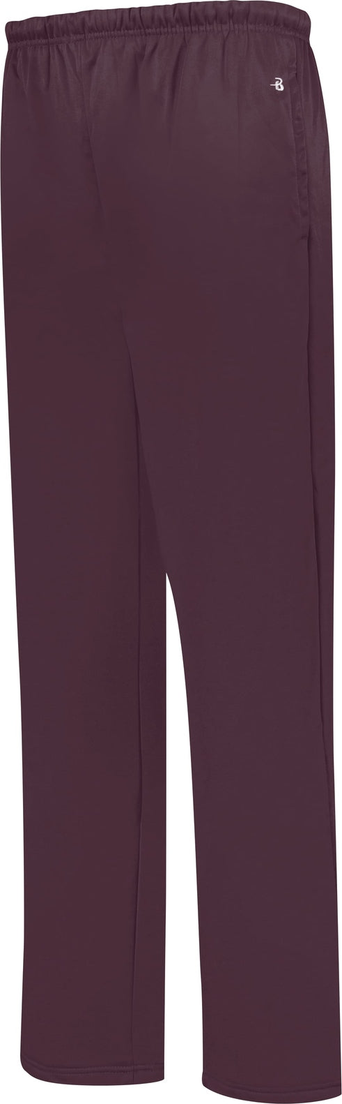 BA MAROON PERF. FLEECE OPEN BOTTOM PANT