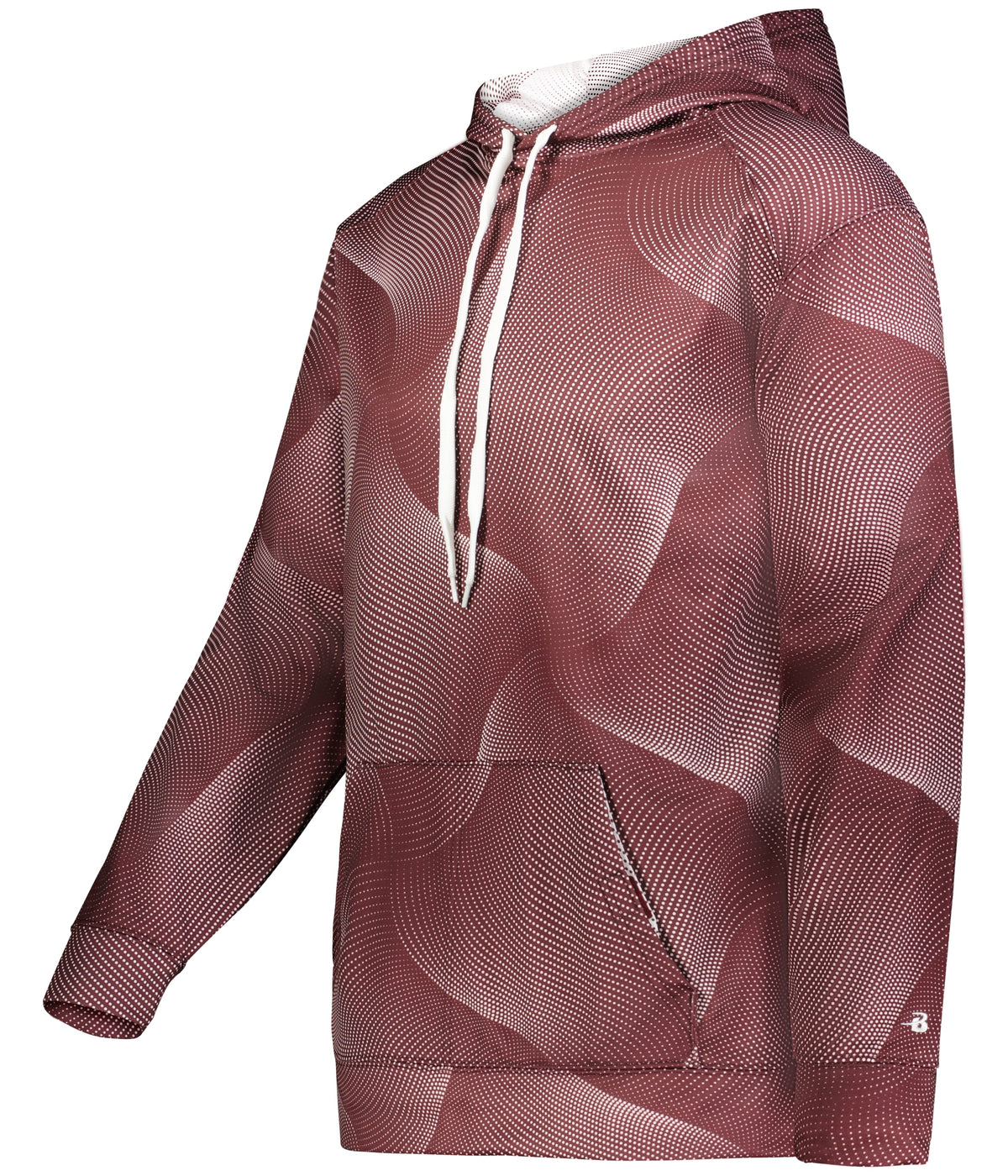BA MAROON WARP WARP HOOD