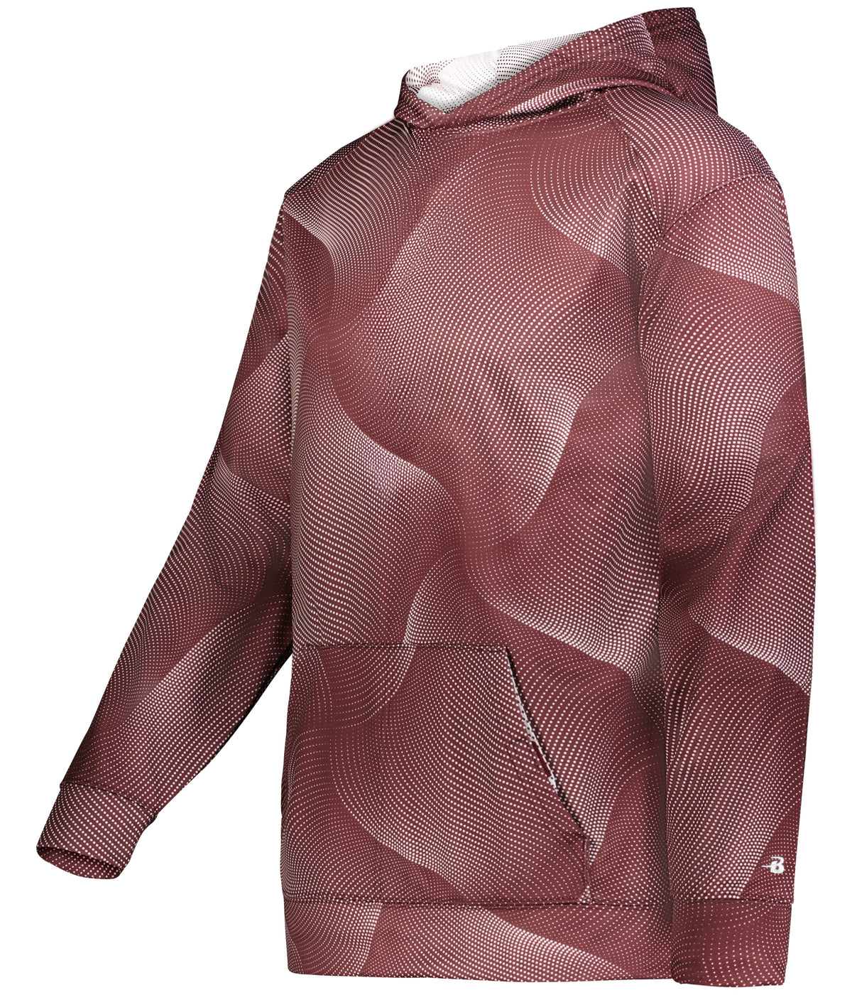 BA MAROON WARP YOUTH WARP HOODIE